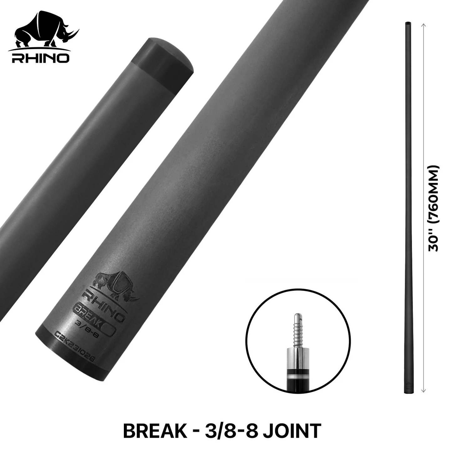 Rhino - 30" / Carbon Fiber Break Shaft