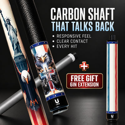 Uni Soldiers of Faith Carbon Fiber Pool Cue | USA Hero Military Tribute