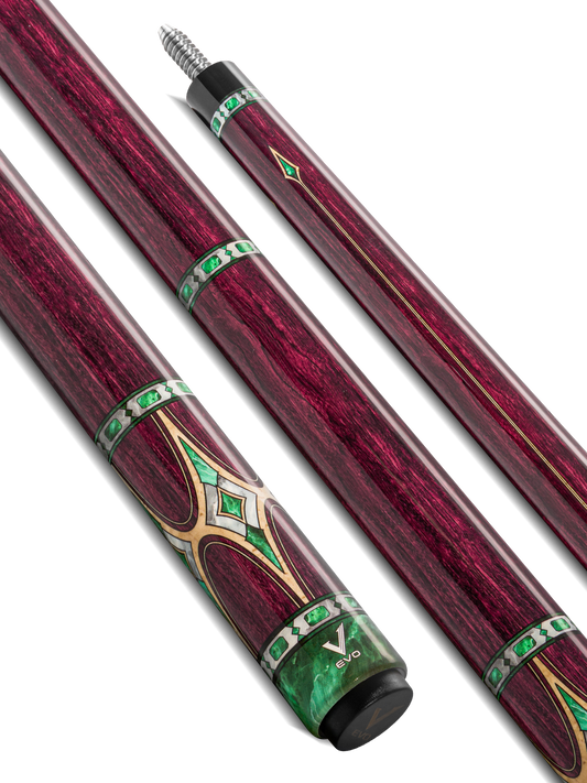 EVO ROYALE POOL CUE - GARNET CREST