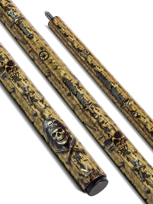 EVO PIRATES POOL CUE - GOLDEN PLUNDER