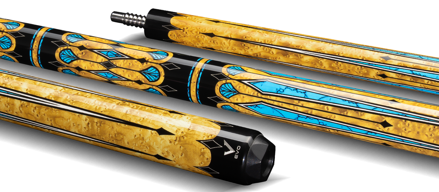 EVO WARRIOR CAROM CUE - DESERT GOLD