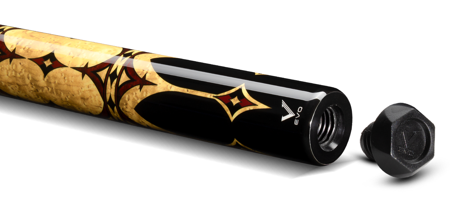 EVO CROWN CAROM CUE - ROYAL BLACK