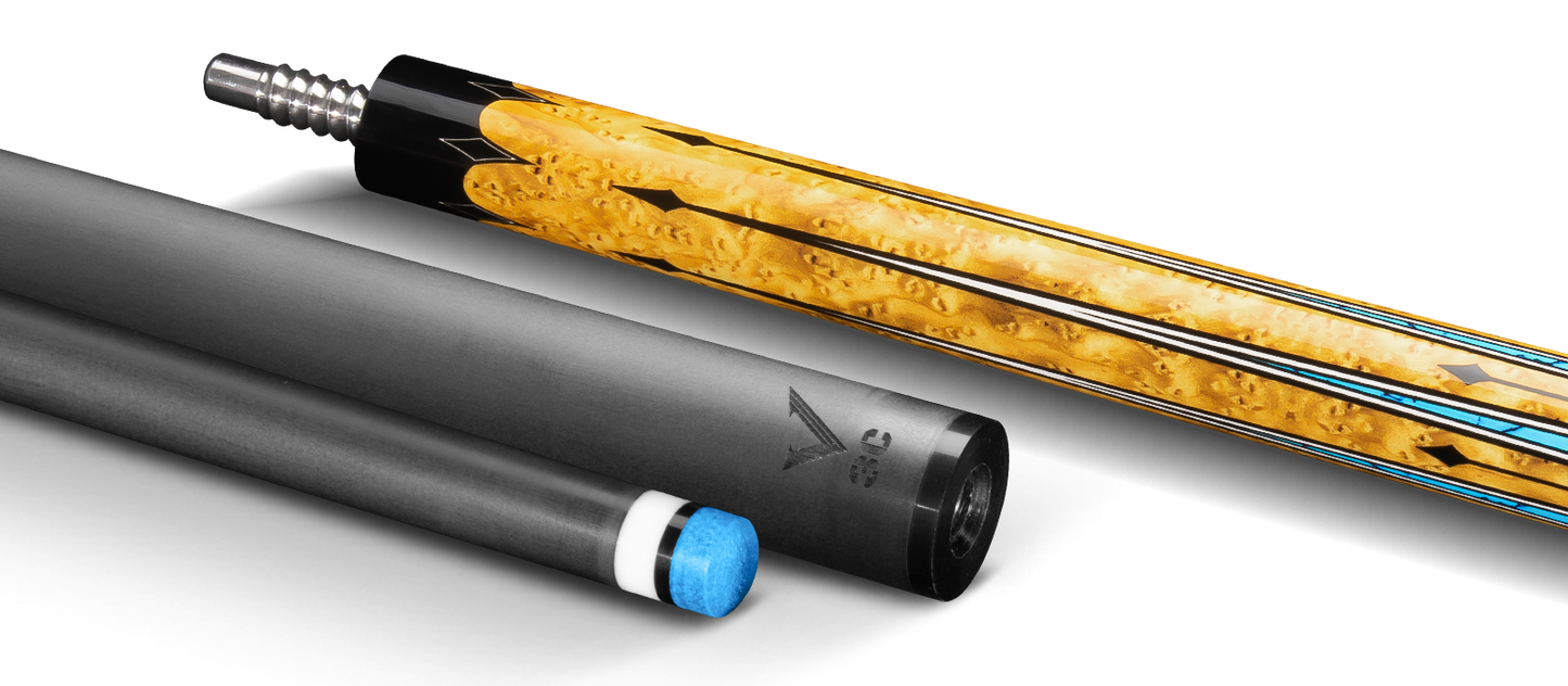 EVO WARRIOR CAROM CUE - DESERT GOLD