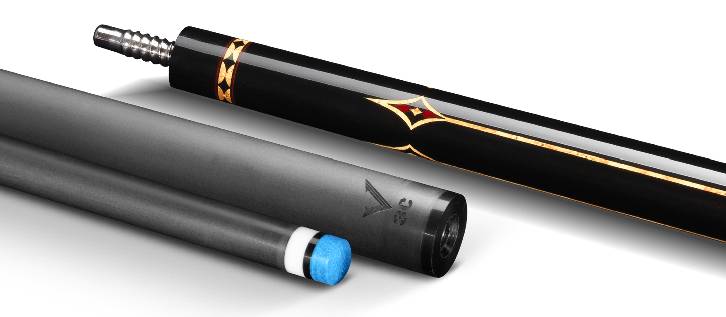 EVO CROWN CAROM CUE - ROYAL BLACK
