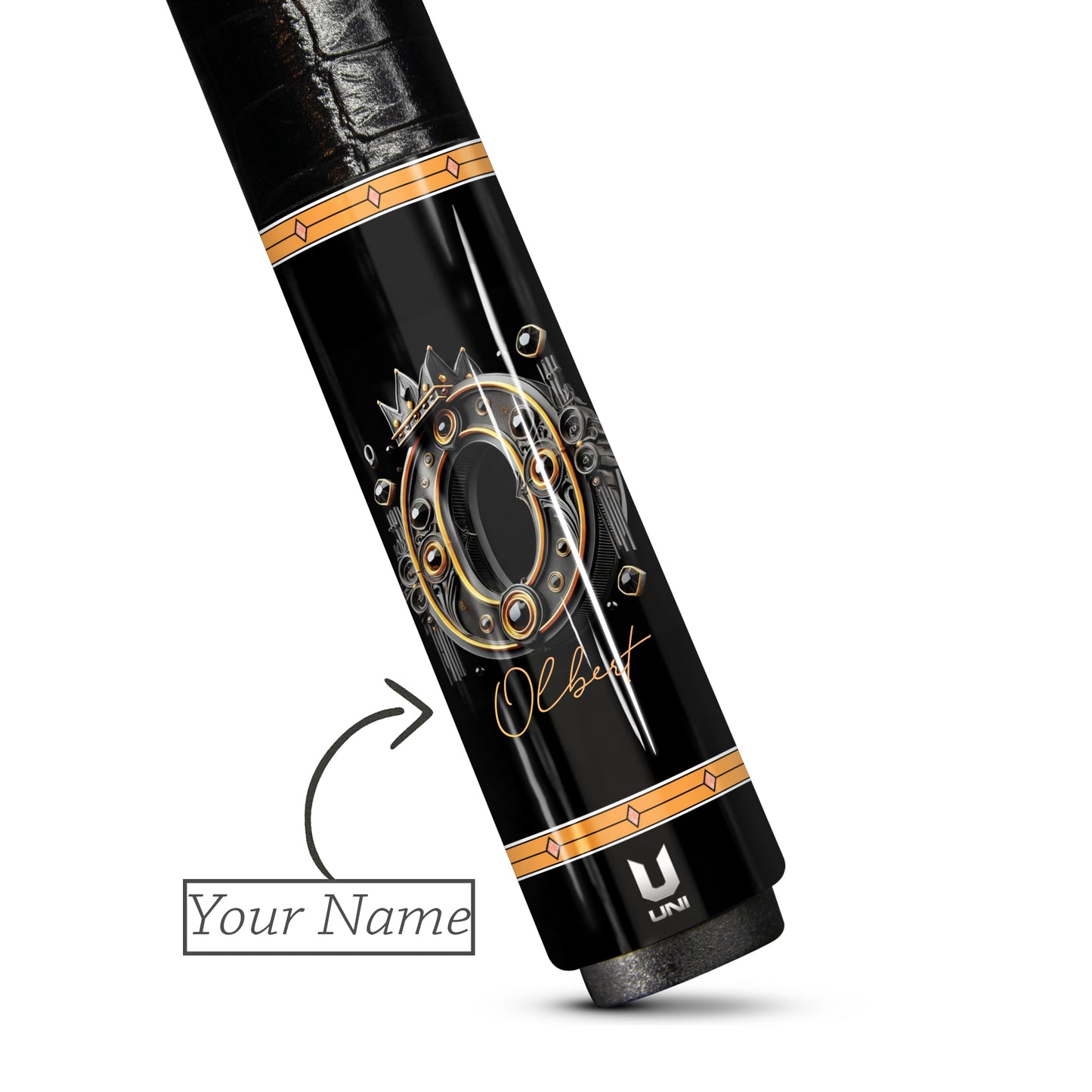 Premium Carbon Fiber Pool Cue - Custom Name