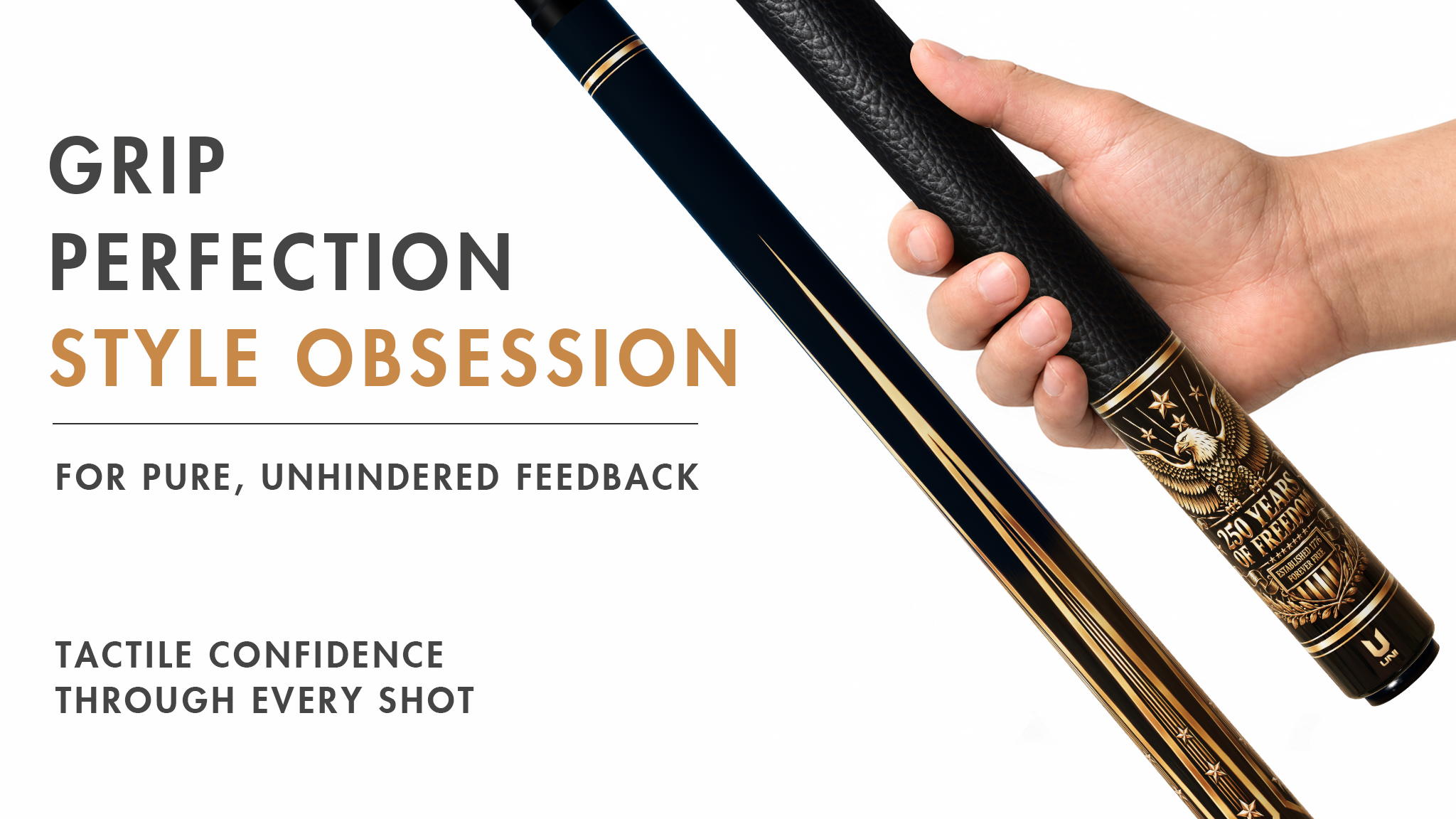 Uni American Freedom Carbon Fiber Pool Cue | Eagle Stars - Detail 2