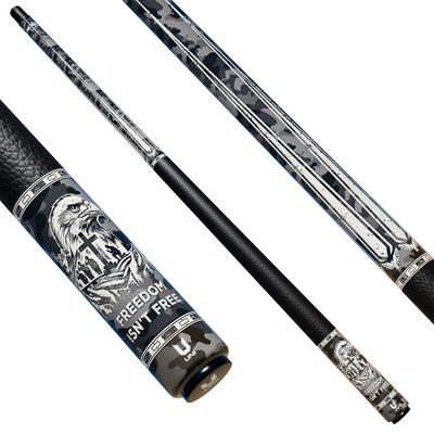 Uni Grey Camo Freedom Carbon Fiber Pool Cue | 4th of July