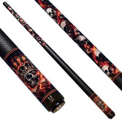 Uni Flame Skull Carbon Fiber Pool Cue