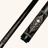 Uni Vampire Skull & Cross Carbon Fiber Pool Cue | Gothic Skull