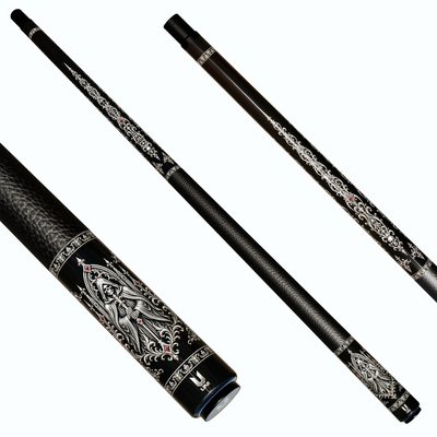 Uni Gothic Reaper Skull Carbon Fiber Pool Cue | Grim Reaper