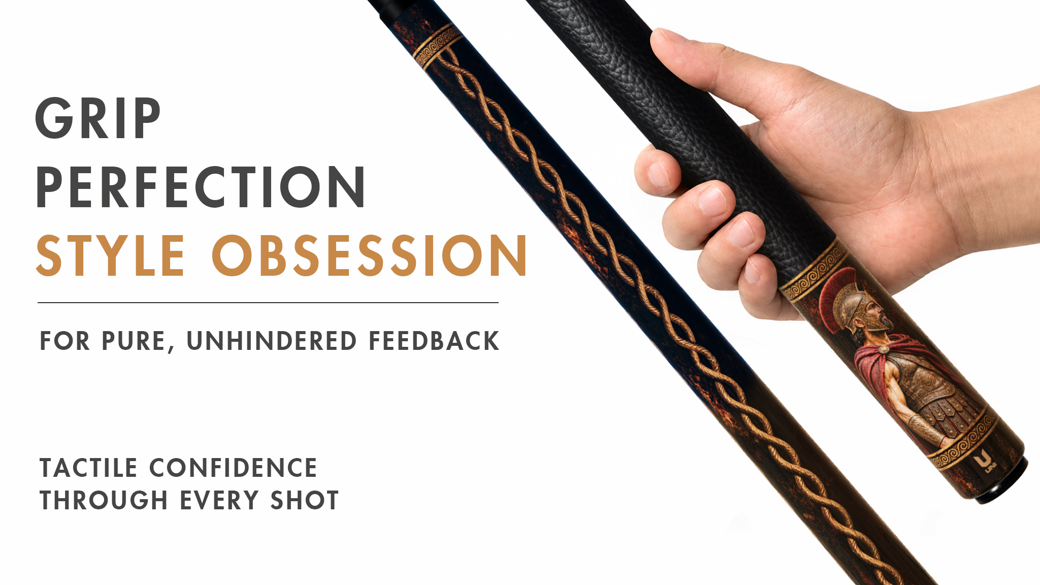 Uni Spartan Warrior Carbon Fiber Pool Cue | Greek Mythology - Detail 2