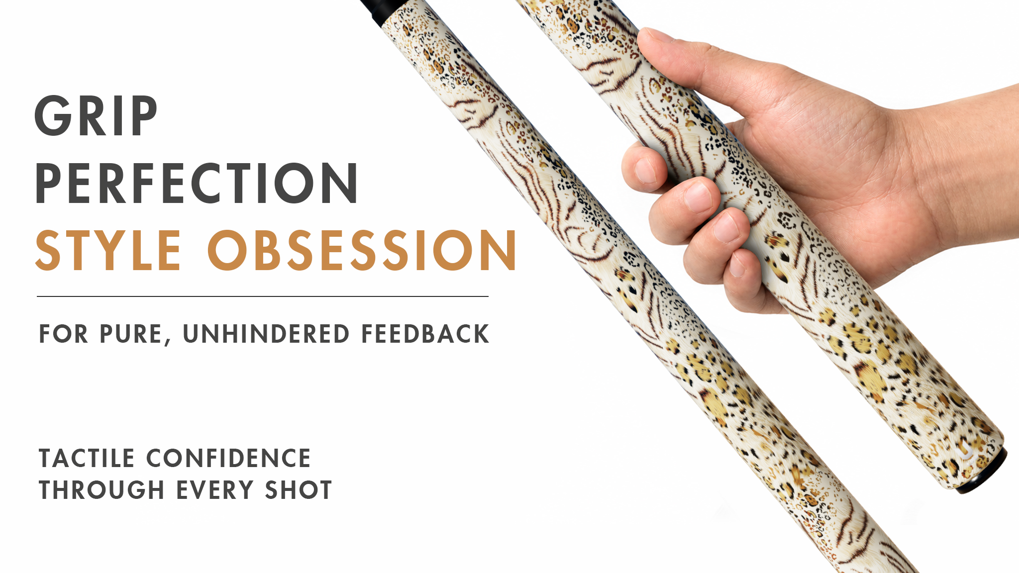 Uni Leopard Print Carbon Fiber Pool Cue | Animal Print - Detail 2