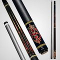 NOVERA Royal Monogram Custom Name Carbon Fiber Pool Cue | Monogram