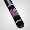 NOVERA Watercolor Neon Custom Name  Carbon Fiber Pool Cue | Pro