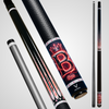 NOVERA Neon Crown Wing Custom Name Carbon Fiber Pool Cue