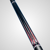 NOVERA Neon Crown Wing Custom Name Carbon Fiber Pool Cue