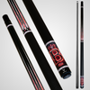 NOVERA Neon Crown Wing Custom Name Carbon Fiber Pool Cue