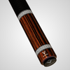 NOVERA Macassar Ebony Wood Carbon Fiber Pool Cue