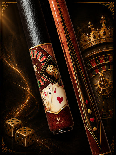 Novera Royal SpinCarbon Fiber Pool Cue | Gambling Theme