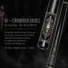 Novera Crowned Skull King Gothic Carbon Fiber Pool Cue | Dark Gothic