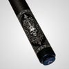 Novera Crowned Skull King Gothic Carbon Fiber Pool Cue | Dark Gothic