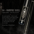 Novera Vampire Skull & Cross Carbon Fiber Pool Cue | Gothic Skull