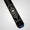 Novera Vampire Skull & Cross Carbon Fiber Pool Cue | Gothic Skull