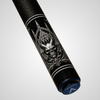 Novera Gothic Gargoyle Skull Carbon Fiber Pool Cue | Demon Skull