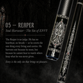Novera Gothic Reaper Carbon Fiber Pool Cue | Grim Skull