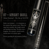 Novera Knight Skull Gothic Medieval Carbon Fiber Pool Cue