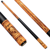 Uni Dog Wood Cut Carbon Fiber Pool Cue | Pet Photo