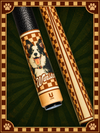 Uni Dog Portrait Carbon Fiber Pool Cue | Pet Lover