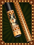 Uni Dog Portrait Carbon Fiber Pool Cue | Pet Lover