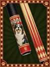 Uni Dog Portrait Carbon Fiber Pool Cue | Dog Lover Gift