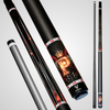NOVERA Fire Crown Wing Custom Name Carbon Fiber Pool Cue