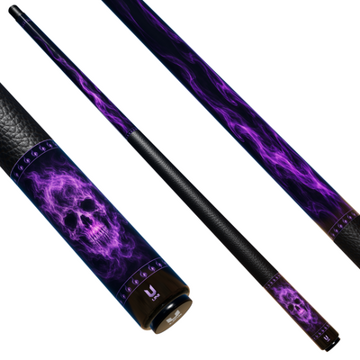 Uni Skull Smoke Carbon Fiber Pool Cue | Gothic Smoke