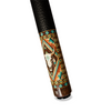 Uni Bull Skull Carbon Fiber Pool Cue | Southwestern Turquoise Aztec Pool Cue