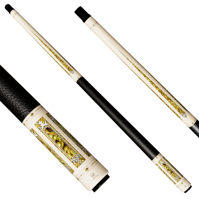 Wowcue Gold Filigree Glass Fiber Pool Cue | Ornate Elegance