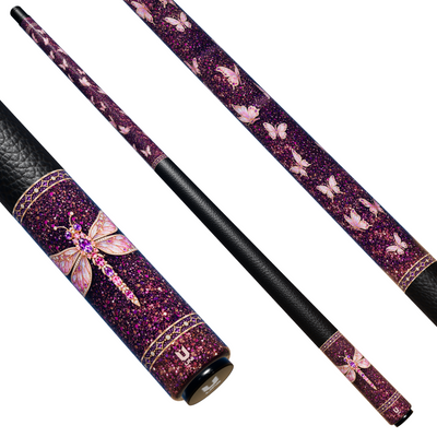 Uni Dragonfly and Butterfly Carbon Fiber Pool Cue | Nature Elegance