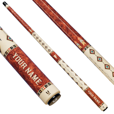 Uni Native American Western Carbon Fiber Pool Cue | Tribal Arrow Art