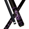 Wowcue King Cobra Violet Leaf Pool Cue | Purple Snake Design