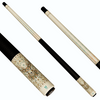 Uni Boho Deer Carbon Fiber Pool Cue | Mystic Antler Mandala Design