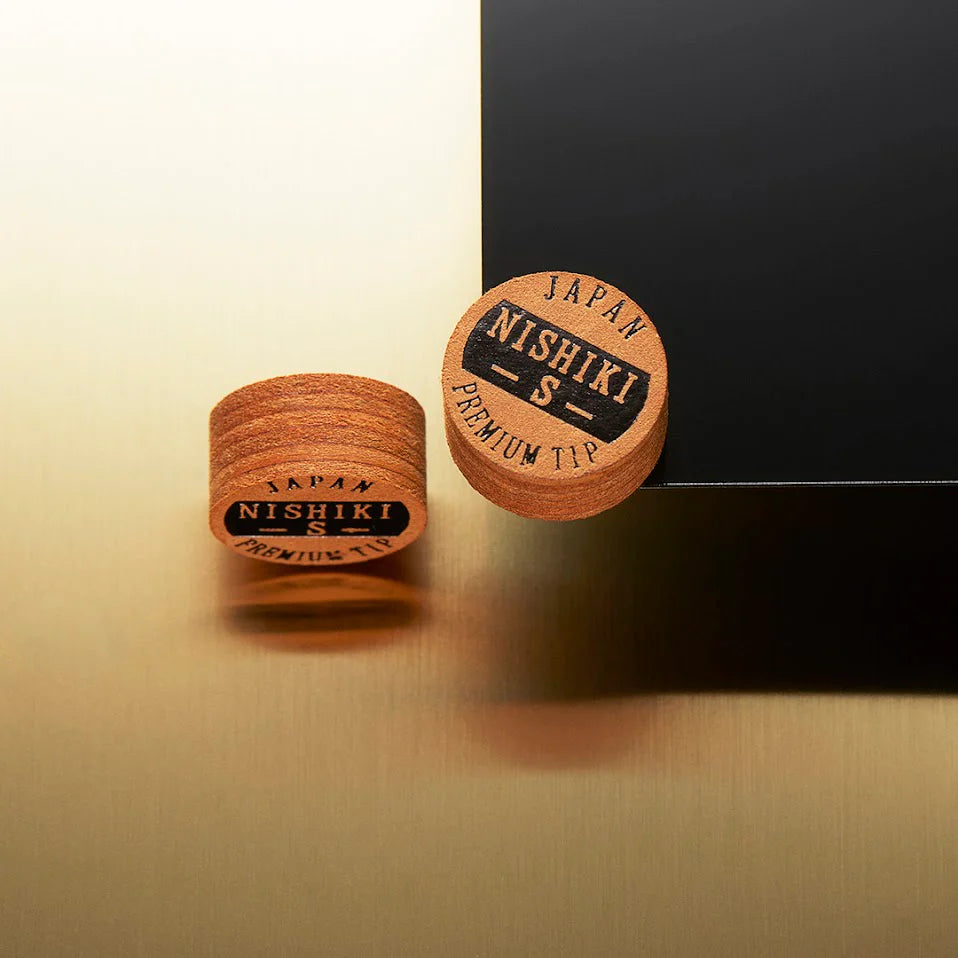 NISHIKI PREMIUM POOL CUE TIP - BROWN