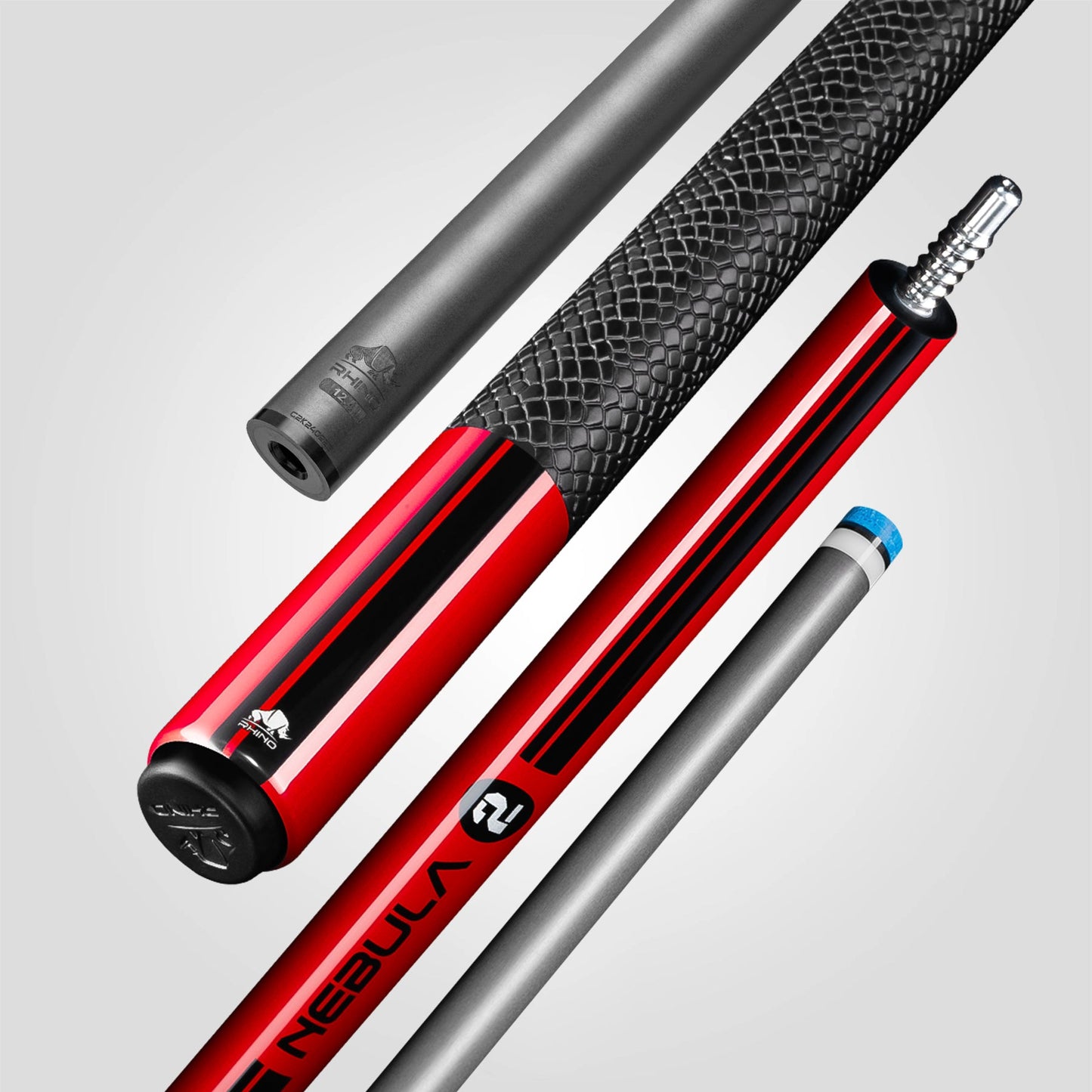 Nebula 2 Pool Cue - Crimson Red - Sport Wrap