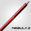 Nebula 2 Pool Cue - Crimson Red - Wrapless