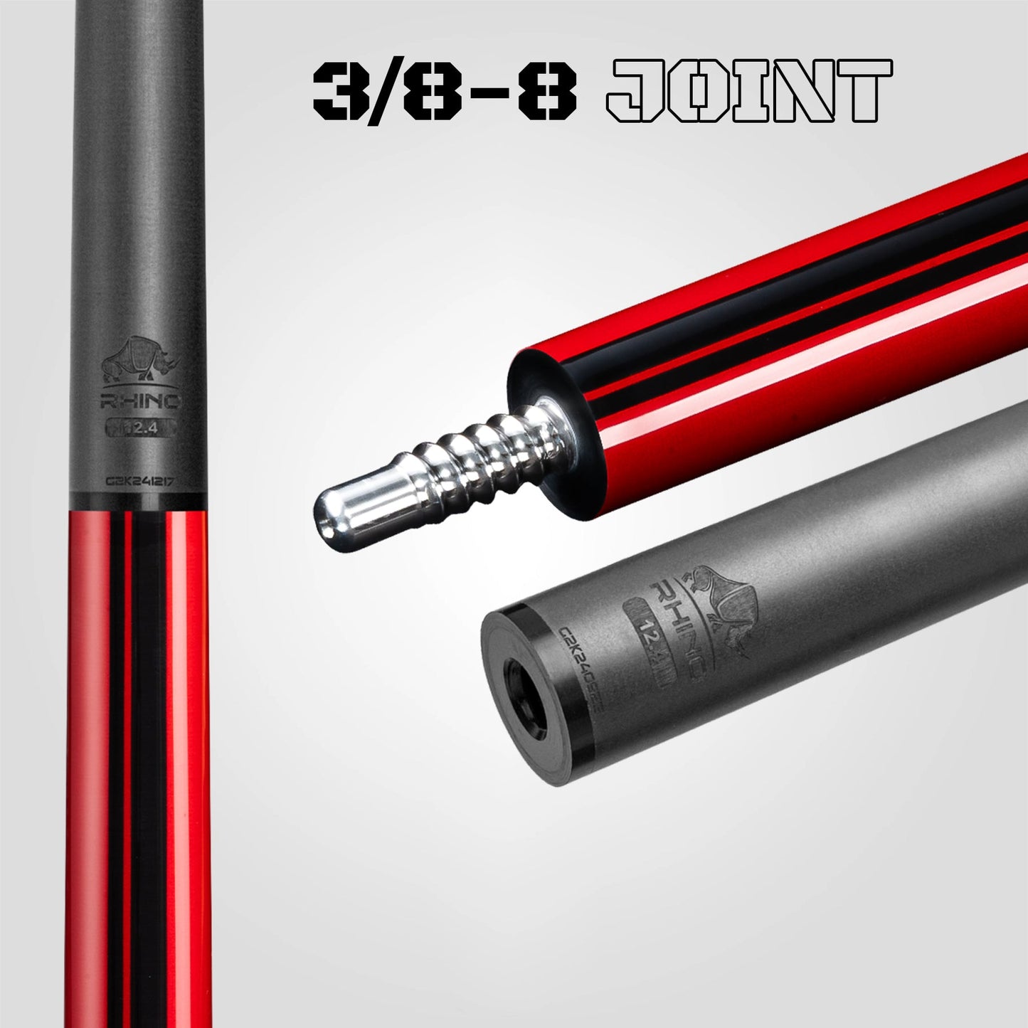 Nebula 2 Pool Cue - Crimson Red - Sport Wrap