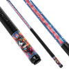 Uni Cat Carbon Fiber Pool Cue | Urban Graffiti & Neon Rune