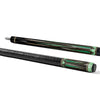 Uni Traditional Carbon Fiber Pool Cue | Emerald Shadow & Green Jade Pattern