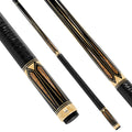 Uni Traditional Carbon Fiber Pool Cue | Honey Burl & Amber Stone Pattern