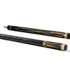 Uni Traditional Carbon Fiber Pool Cue | Honey Burl & Amber Stone Pattern